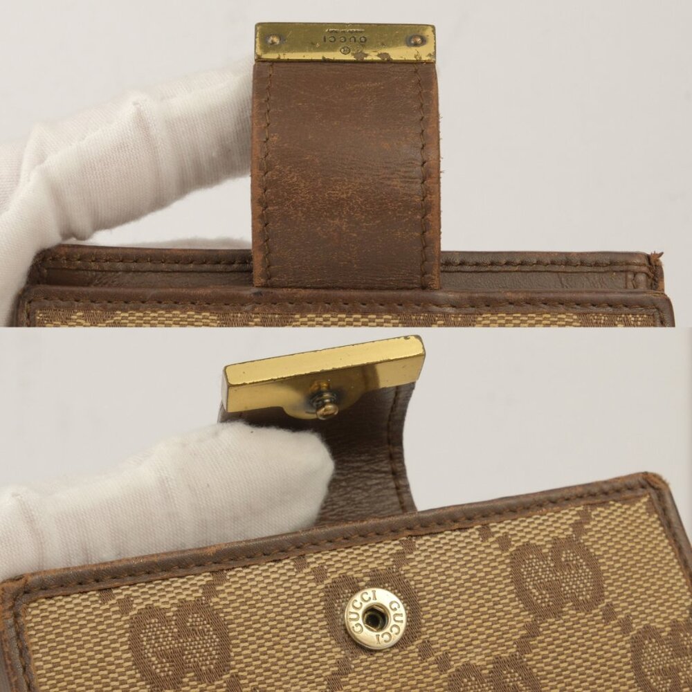 Gucci GG Canvas Monogram Bifold Wallet, Brown/Tan - Picture 10 of 12